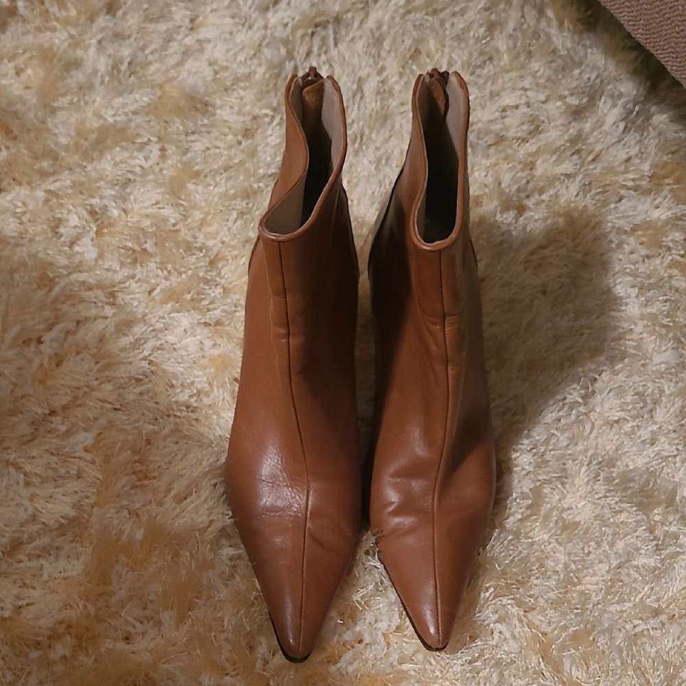 Manolo Blahnik Brown Ankle Booties